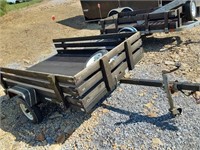 5' x 8' tilt bed trailer with (2) extra wheels