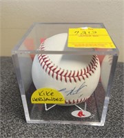 Kike Hermandez Autographed Baseball wCOA