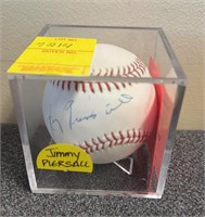 Jimmy Piersall Autographed Baseball W/COA