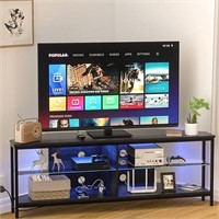Cyclysio Corner TV Stand with Power Outlets