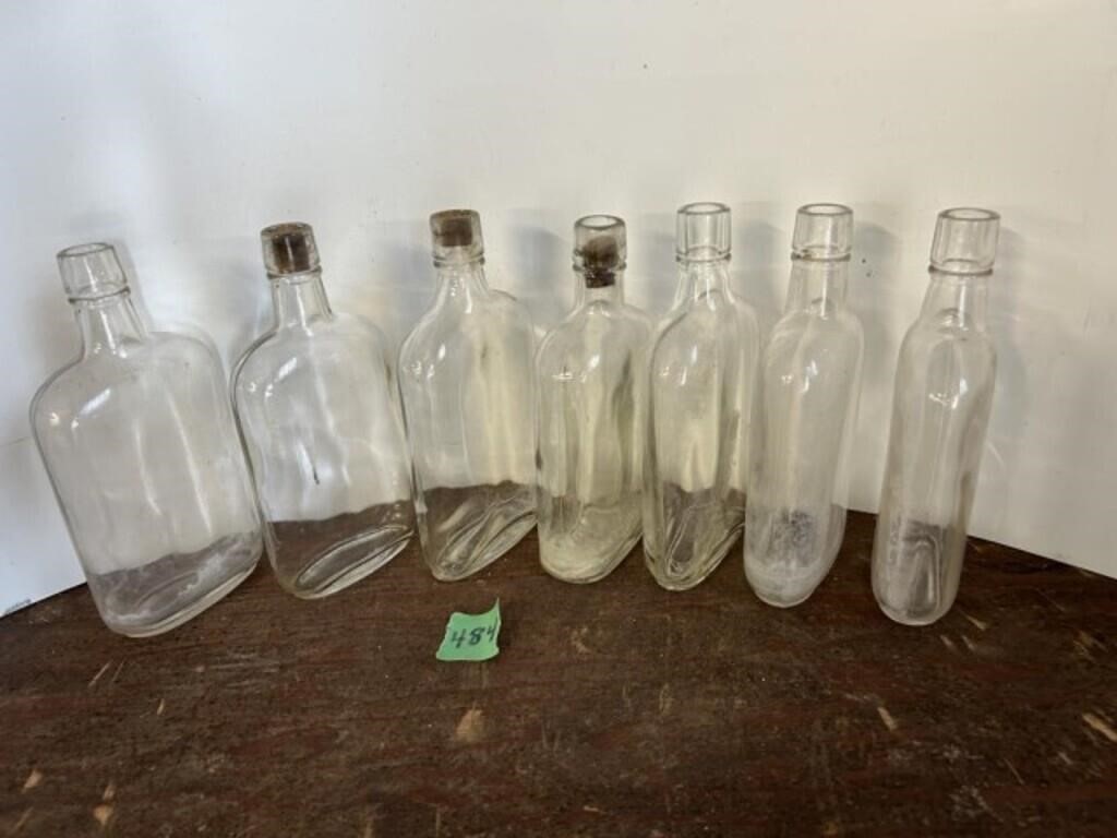 Whiskey bottles (7 washed)