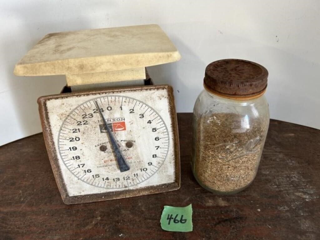 Scale & jar