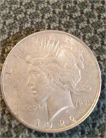 SILVER 1922 PEACE DOLLAR