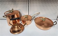 Monilisa Copperware Rooster Pan Set
