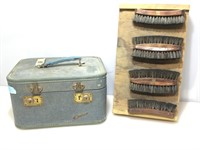 Vintage Monarch travel case and shoe shine