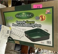 ORGREENIC CERAMIC GREEN ROASTING PAN