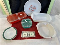 *FIRE KING, PYREX ETC. DISHES