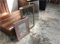 3 Timber Framed Mirrors