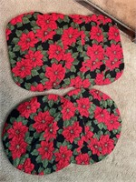 Quilted Poinsettia table decor