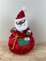 Gemmy Large Santa in Toy Bag Animated Musical