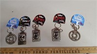 5 Collectible Key Rings