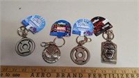 4 Collectible Key Rings