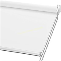 ChrisDowa Blackout Shade, White, 20W x 72H