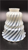 Fenton Opaalescent Swirl Lamp Shade Glass