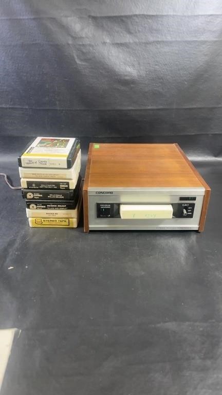 Powered on Vintage concord 8 track