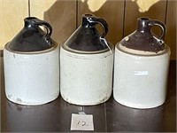 3 Gallon stoneware jugs
