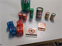 Collection of Miniature Cans, & Matchbooks
