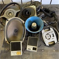 Box of Vintage Speakers