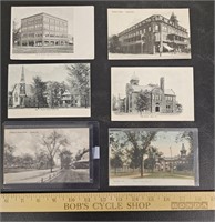 (6) Antique Local Postcards- Sayre, PA-