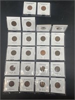 Mixed lot of wheat cents, some high grade