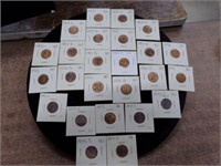 28- sleeved pennies 1962 to1973