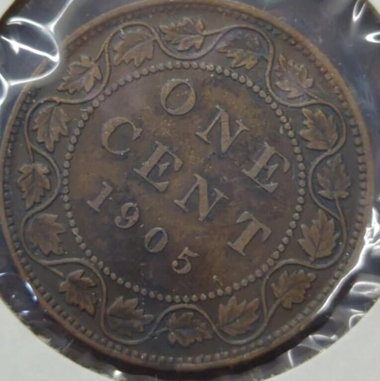 1905 Canadian large cent