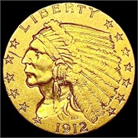 1912 $2.50 Gold Quarter Eagle CLOSELY