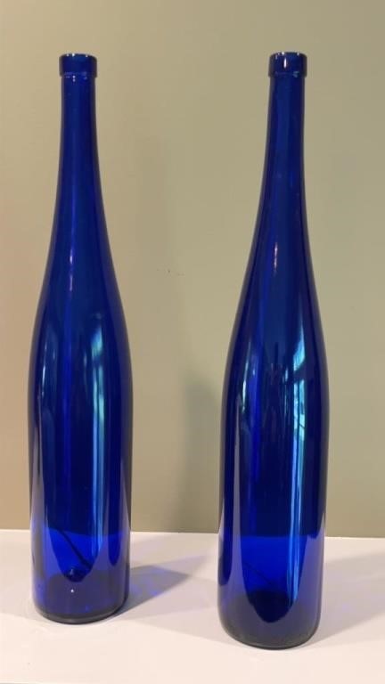 (2) Cobalt Vase 22" tall