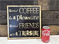 Small Metal Sign, Coffee & Friends