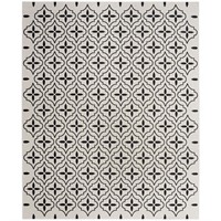 Essentials Ivory Black 5x7 Moroccan Area Rug