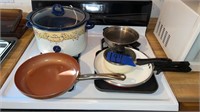 Lg Rival crockpot and pans