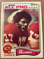 1982 Topps Football KC Chiefs JOE DELANEY RIP