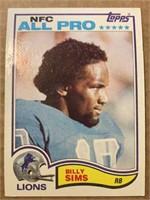 1982 Oklahoma Sooner Legend BILLY SIMS #349