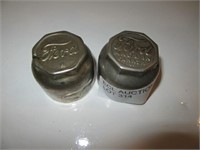 PAIR OF FORD GREASE HUB CAP   1 CANADIAN