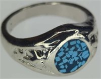 Turquoise style ring size 8