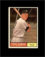 1961 Topps #265 Tony Kubek EX to EX-MT+