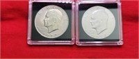 2-1972-D Eisenhower Dollars