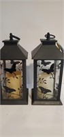 (2) lighted Butterfly Displays, New