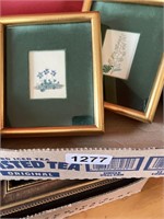 Pr. of Botanical Prints & 2 Ship Etchings, 1