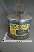Belknap 5 gallon galvanized oil can