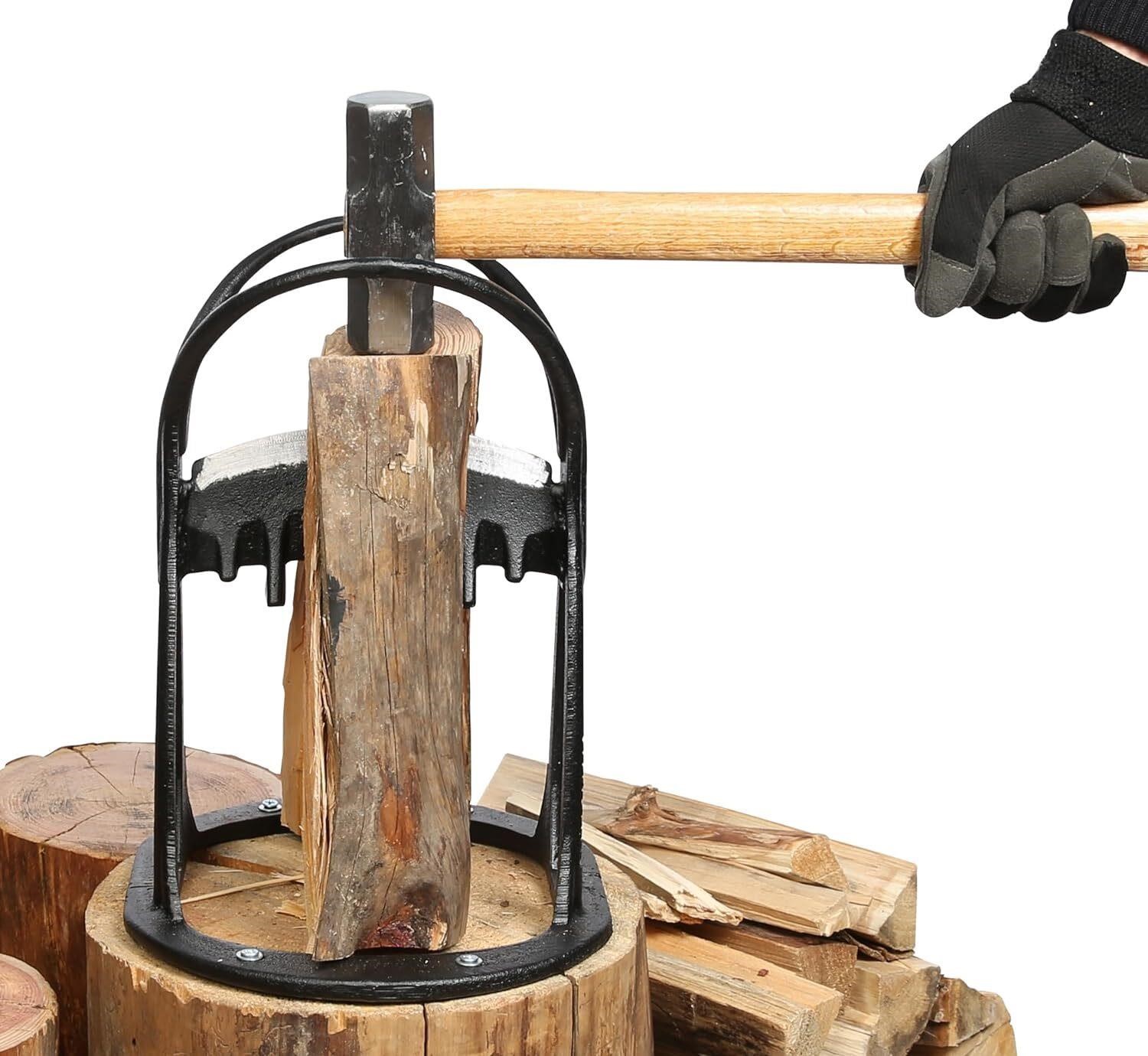 Kindling Wood Splitter, Full Body CAST Steel