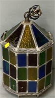 Leaded Stain Glass Hanging Light