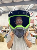 Monster Energy Motorcross Helmet Store Display