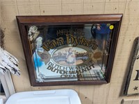 Van Dyke's Dutch Walnut Cream Mirrored Sign