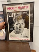 Mickey Mantle Life Magazine poster
