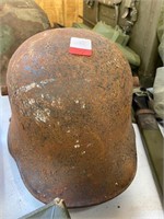 WWII metal helmet