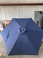 $48  SS 7.5-ft Navy Solid Market Umbrella
