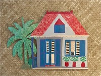 Sunny Caribbee Tropical Metal Cottage Wall Art