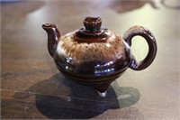 Ceramic Tea Pot Brown Smaller