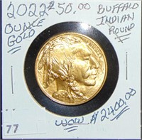 2022 Indian/Buffalo $50 Gold Ounce.